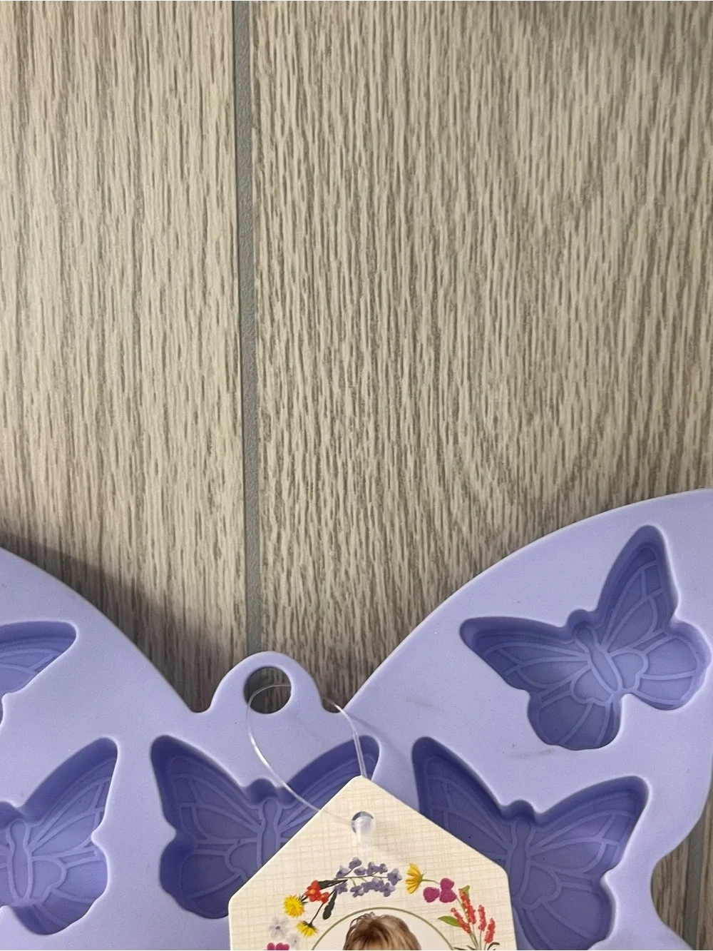 Purple Dolly Parton Silicone Butterfly Ice Tray Mold New DG